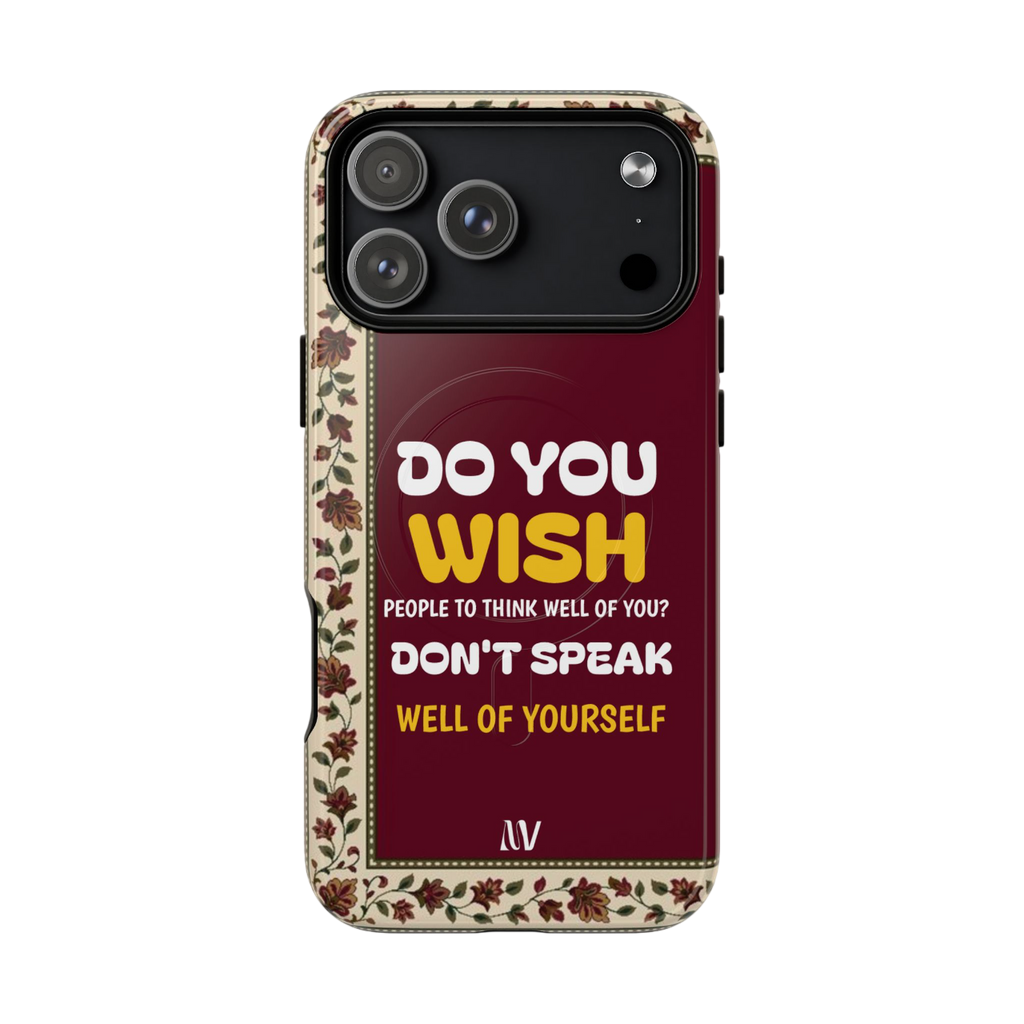 WISH • QUOTE STYLE • IPHONE • TOUGH MAGNETIC CASE