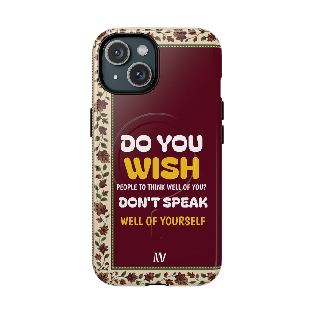 WISH • QUOTE STYLE • IPHONE • TOUGH MAGNETIC CASE