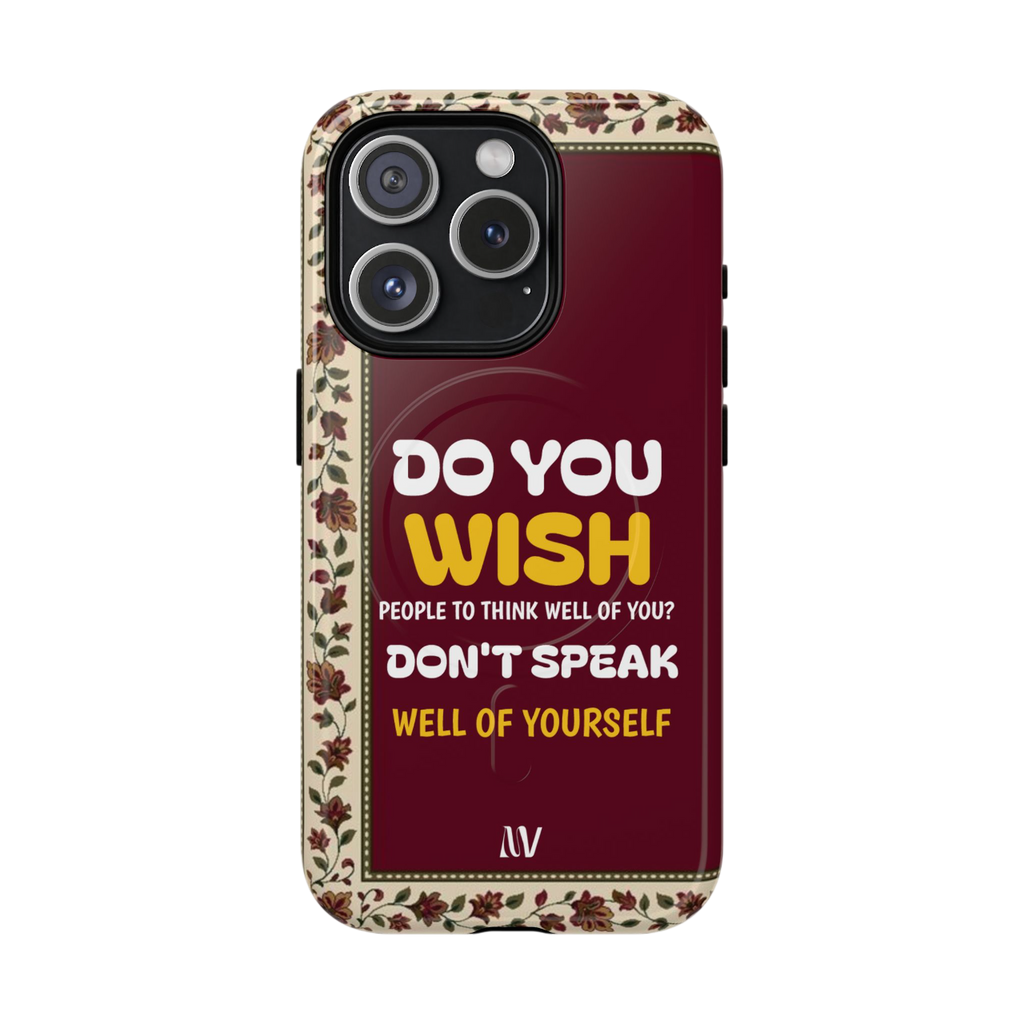 WISH • QUOTE STYLE • IPHONE • TOUGH MAGNETIC CASE