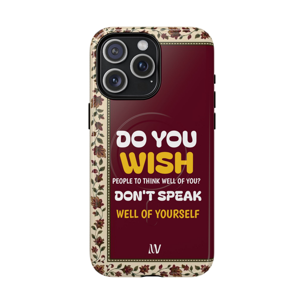 WISH • QUOTE STYLE • IPHONE • TOUGH MAGNETIC CASE