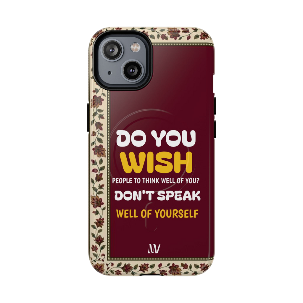 WISH • QUOTE STYLE • IPHONE • TOUGH MAGNETIC CASE