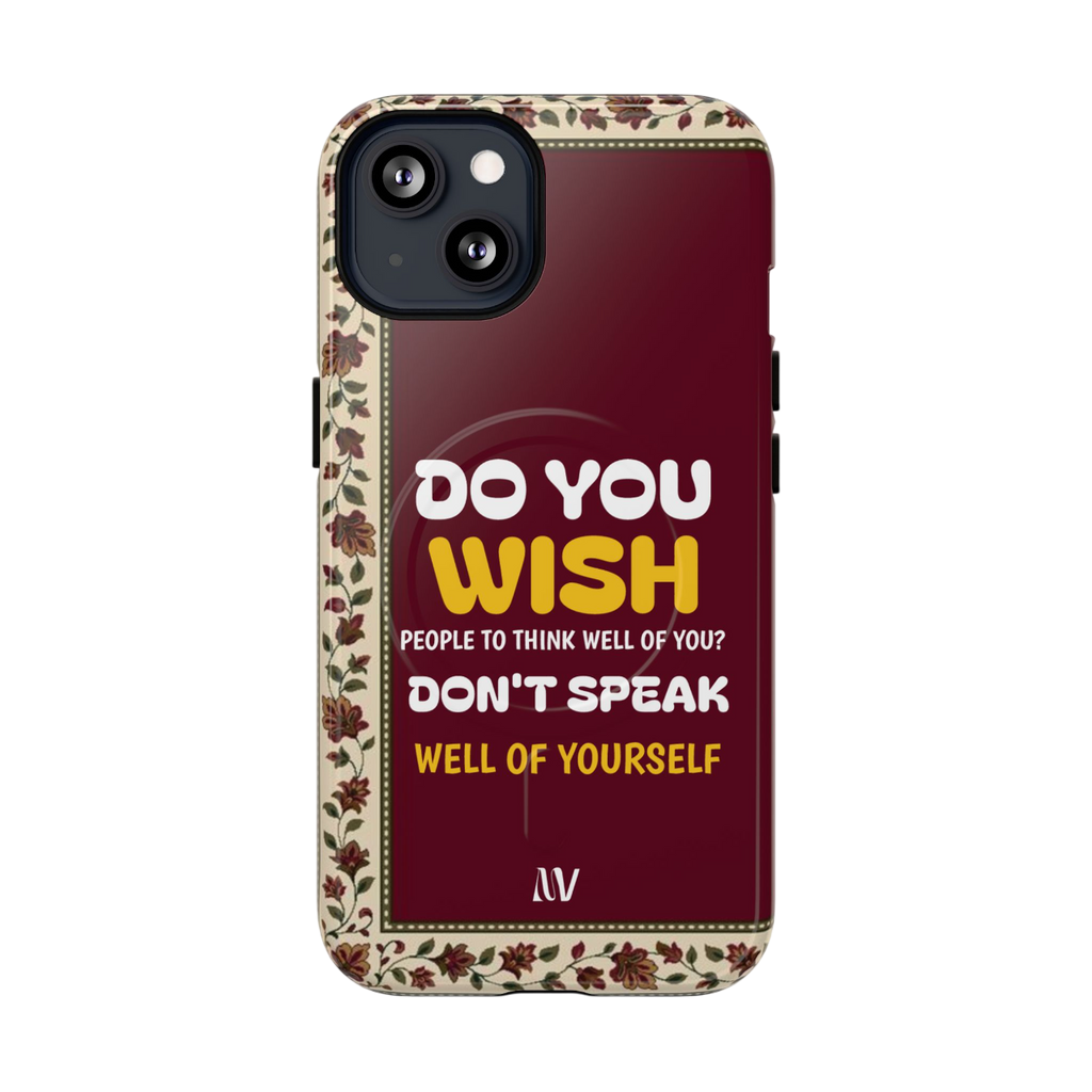 WISH • QUOTE STYLE • IPHONE • TOUGH MAGNETIC CASE