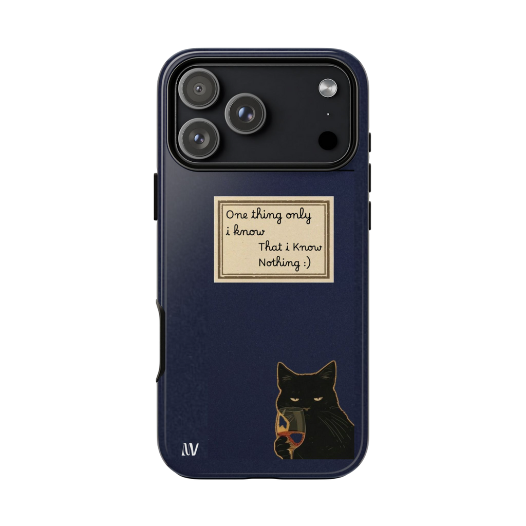 I KNOW • QUOTE STYLE • IPHONE • TOUGH CASE